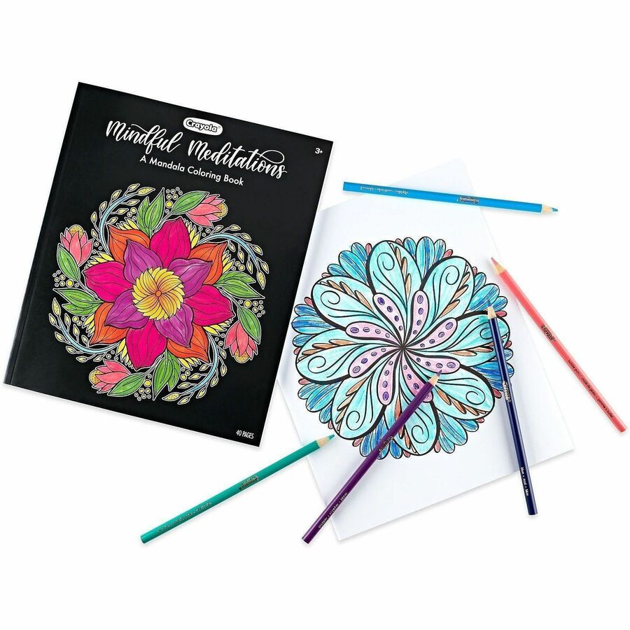 Image of Crayola 041081 Mandala Coloring Book, 40 Pages, Book, 1 Each