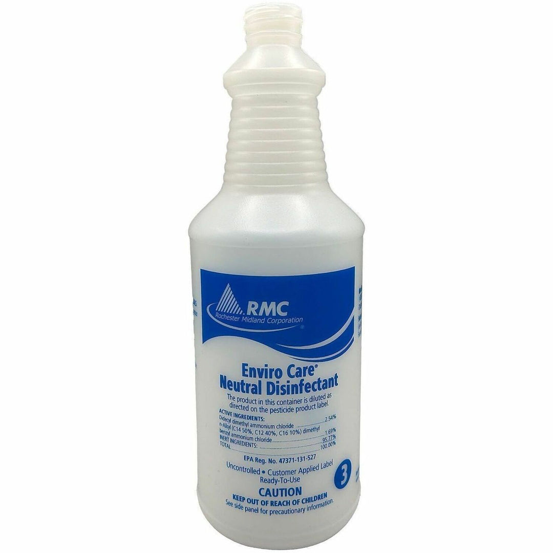 Image of RMC Enviro Care 35064514 EnviroCare Neutral Disinfect.Bott., 32 oz (2 lb), Spray Bottle, 6 / Carton, Blue