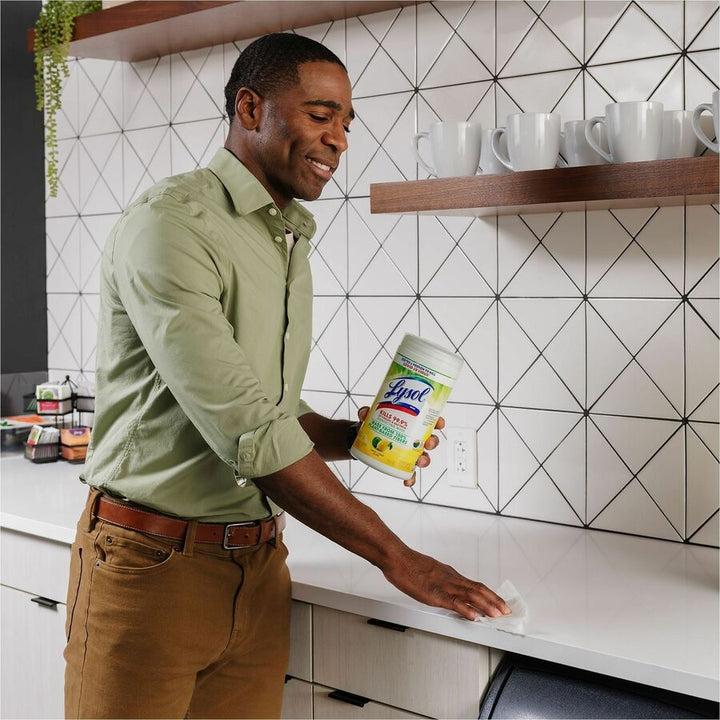Image of Lysol 49128 Plant-Based Fiber Disinfecting Wipes