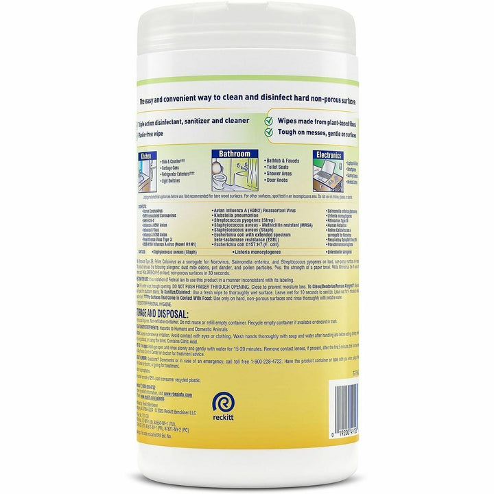 Image of Lysol 49128 Plant-Based Fiber Disinfecting Wipes
