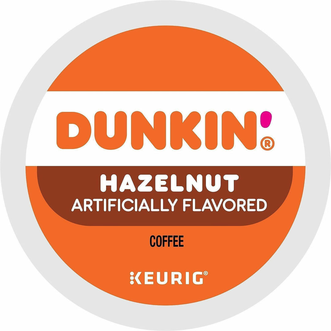 Image of Dunkin' Donuts® 1270CT Hazelnut Coffee, Medium, 22 K-Cup, K-Cup, Hazelnut, Original Blend, 4 / Carton