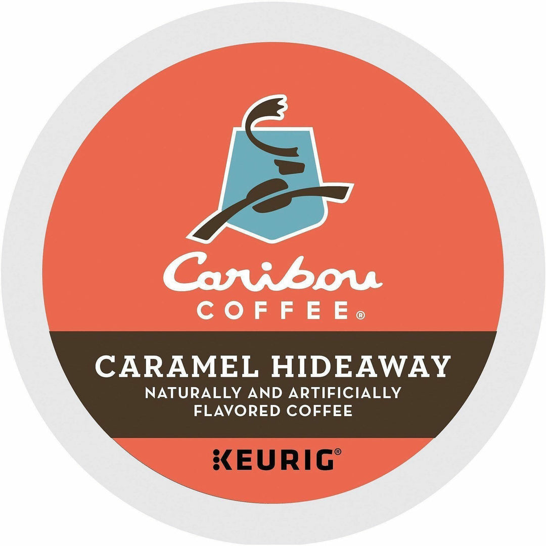 Image of Green Mountain Coffee 195697CT Caramel Hideaway Coffee, Compatible with Keurig Brewer, Medium, 24 K-Cup, K-Cup, Caramel Hideaway, 4 / Carton