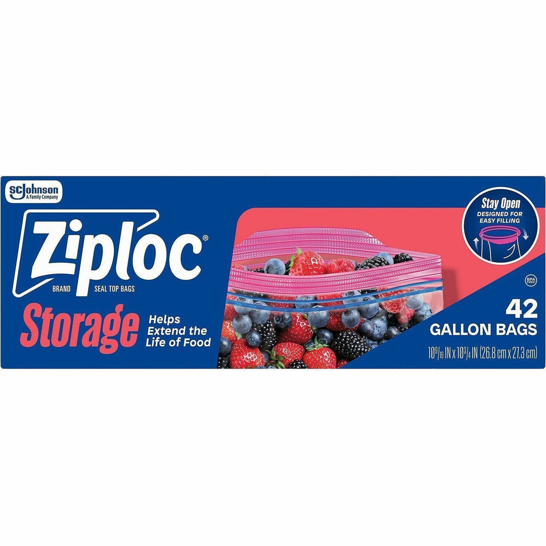 Image of Ziploc® 383233CT Stand-Up Storage Bags, Storage, Kitchen, 42/Box, 9 / Carton
