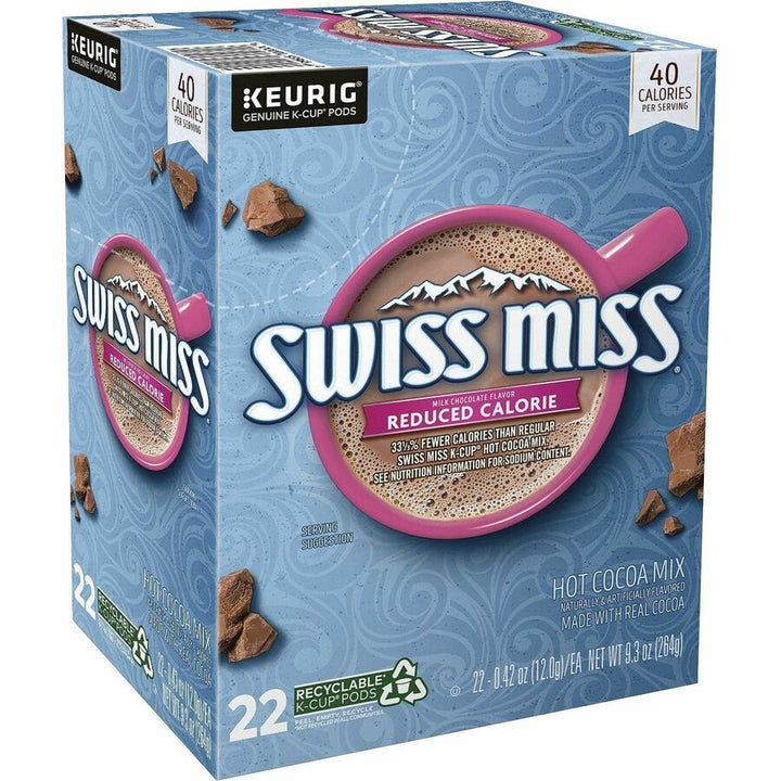 Image of Swiss Miss® 8525CT Milk Chocolate Hot Cocoa, Hot Cocoa, Milk Chocolate, 4 / Carton