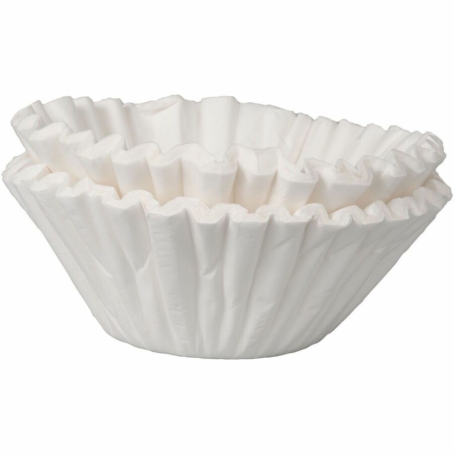 Image of BUNN 201040001CT Home Brewer Coffee Filters, 100 Filter(s), 12 Cup(s), 100/Pack, 12 / Carton, White