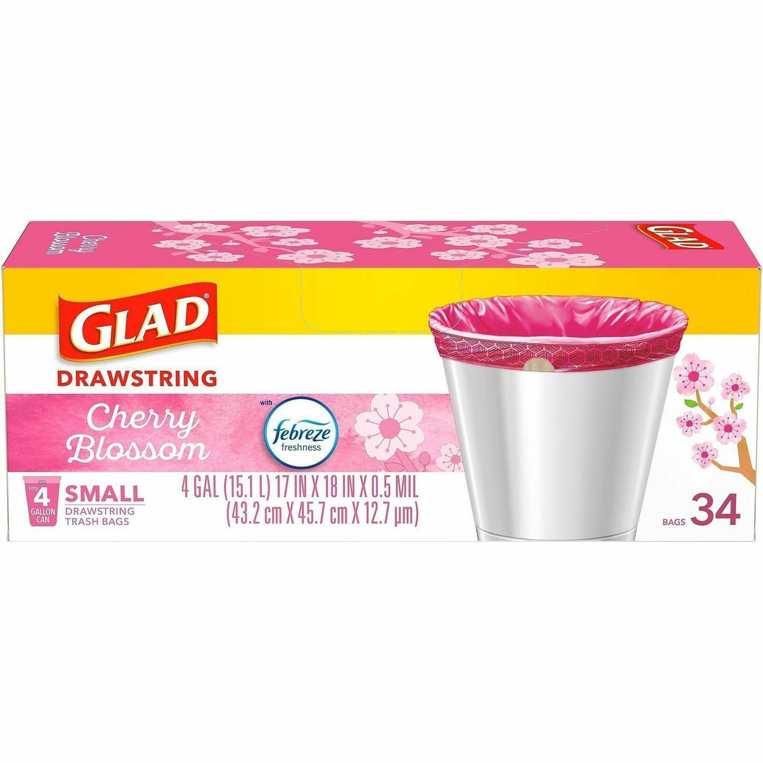 Image of Glad 79274CT Odorshield Small Drawstring Trash Bags