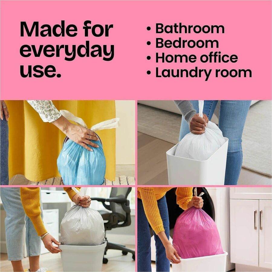 Image of Glad 79274CT Odorshield Small Drawstring Trash Bags