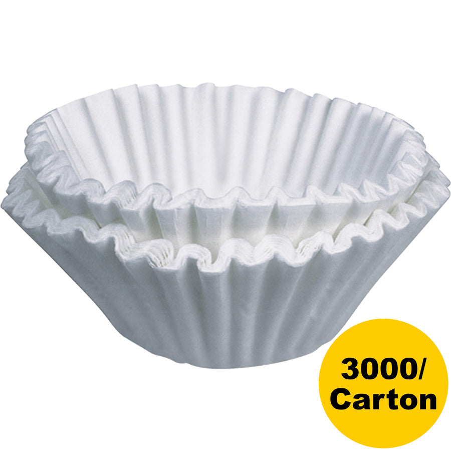 Image of BUNN 201320000CT Home Brewer Coffee Filters, 250 Filter(s), 12 Cup(s), Chlorine-free, Heavyweight, 250/Box, 12 / Carton, White