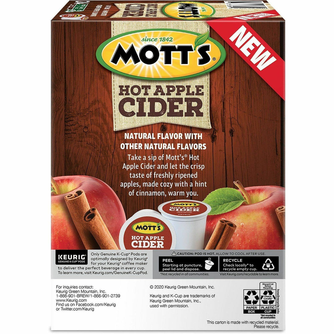 Image of Mott's® 8604CT Hot Apple Cider, Concentrate, 8 fl oz (237 mL), Apple Cider, Natural, 4 / Carton