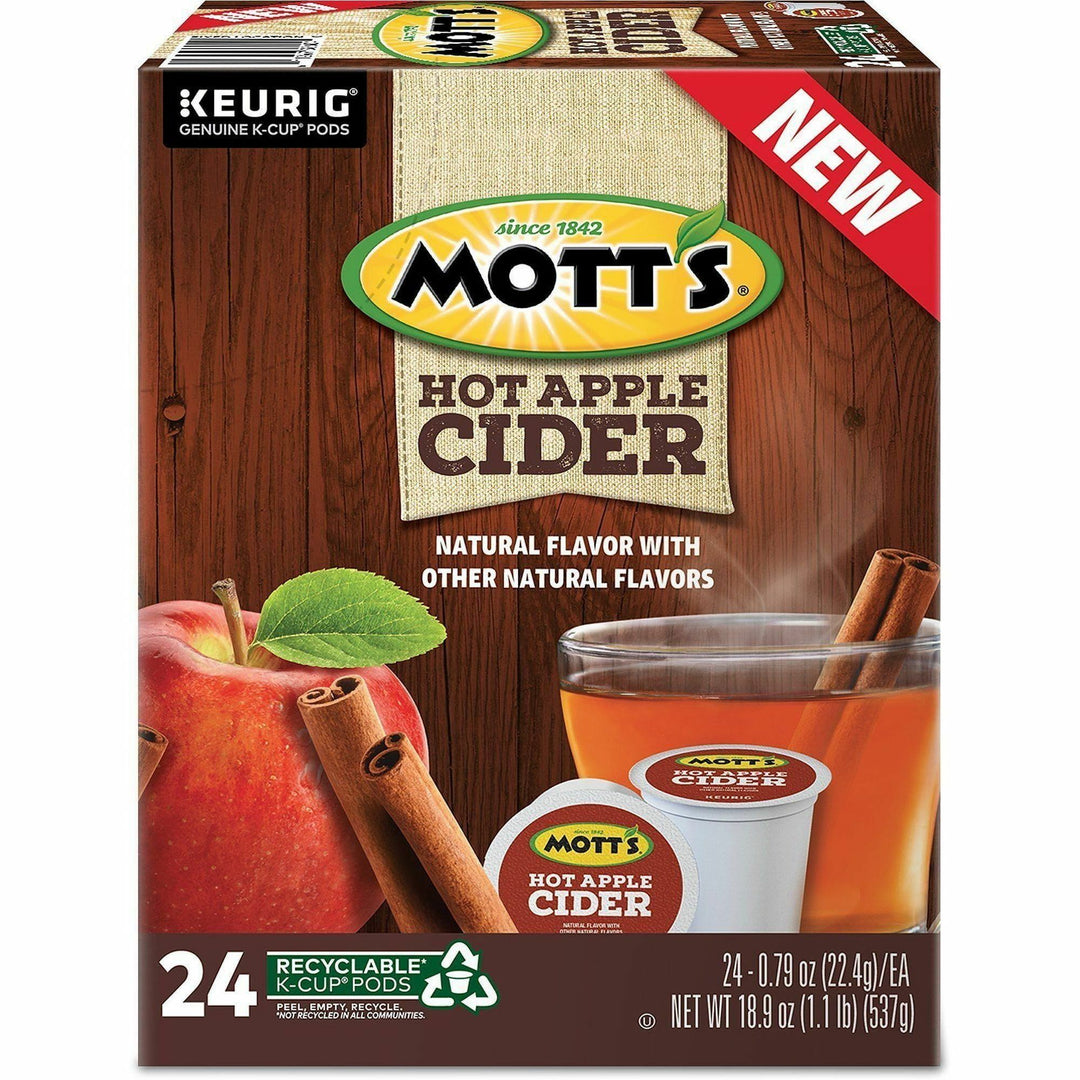 Image of Mott's® 8604CT Hot Apple Cider, Concentrate, 8 fl oz (237 mL), Apple Cider, Natural, 4 / Carton