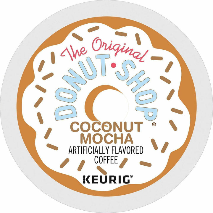 Image of The Original Donut Shop 6248CT Coconut Mocha, Compatible with Keurig Brewer, Medium, 24 K-Cup, K-Cup, Pod, Coconut Mocha, 4 / Carton