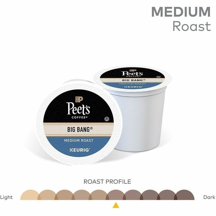 Image of Peet's 2407CT Big Bang Coffee, Compatible with Keurig Brewer, Medium, 22 K-Cup, K-Cup, Big Bang, 4 / Carton