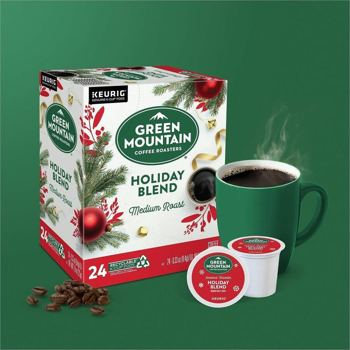 Image of Green Mountain Coffee® Holiday Blend K-Cups, Medium Roast, 96/carton