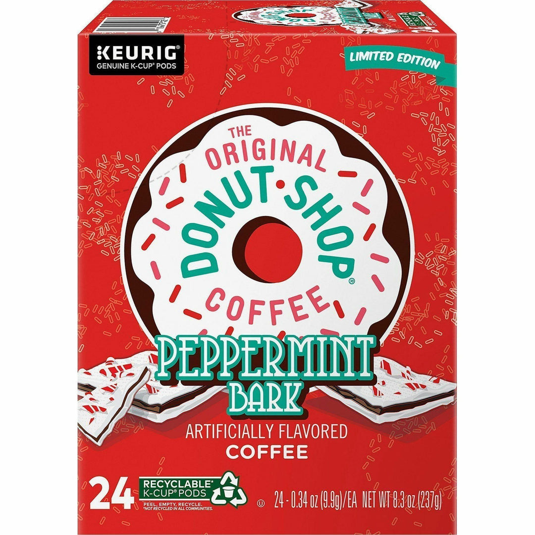 Image of The Original Donut Shop® 7428CT Green Mountain Peppermint Bark Coffee