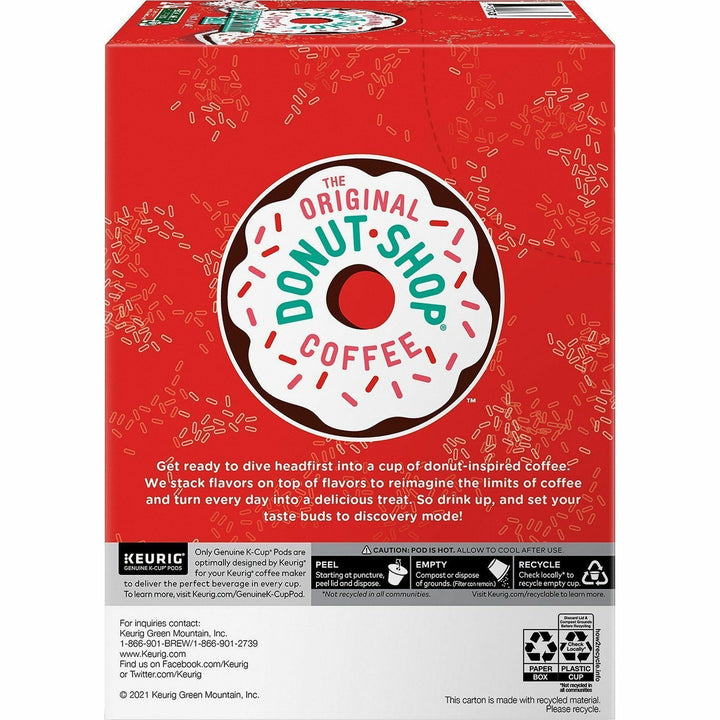 Image of The Original Donut Shop® 7428CT Green Mountain Peppermint Bark Coffee