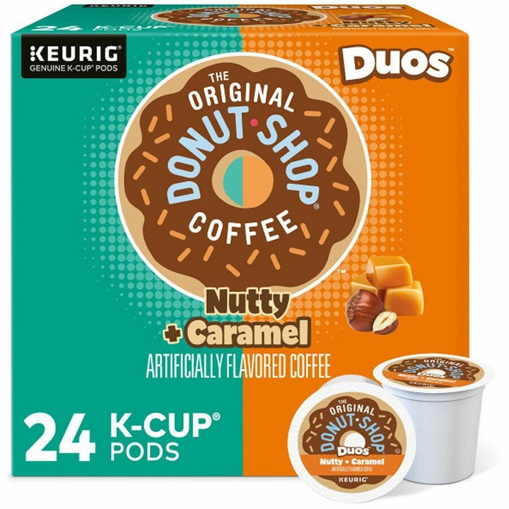 Image of The Original Donut Shop® 7476CT Duos Nutty + Caramel Coffee