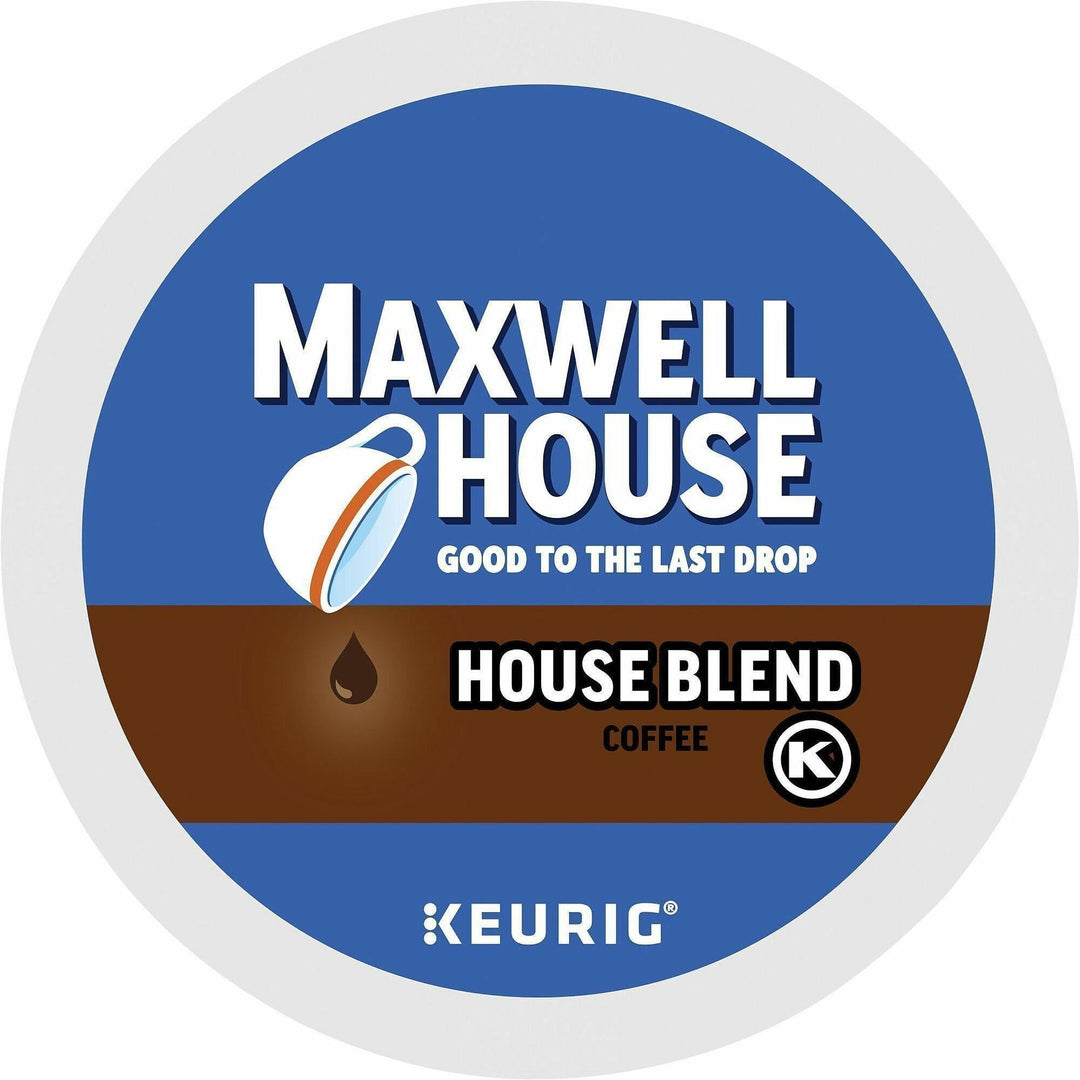 Image of Maxwell House 8047CT House Blend Coffee, Compatible with Keurig K-Cup Brewer, Medium, 24 K-Cup, K-Cup, House Blend, Arabica, 4 / Carton