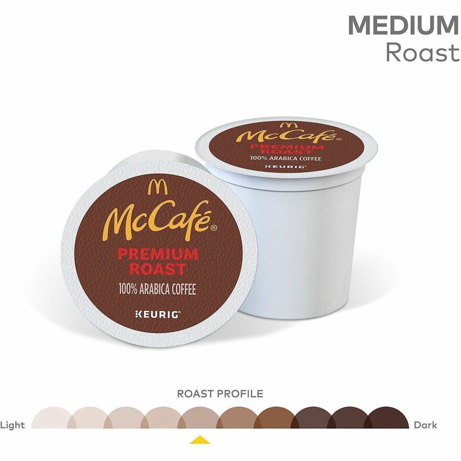 Image of McCafè® 8037CT Premium Roast Coffee, Compatible with Keurig K-Cup Brewer, Medium, 24 K-Cup, K-Cup, Premium Roast, 4 / Carton