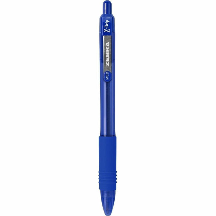 Image of Zebra Pen 20620 Z-Grip Recycled Retractable Ballpoint Pens, 1 mm, Medium Pen Point, Retractable, Blue Ink, School, Home, Journaling, 1 Dozen