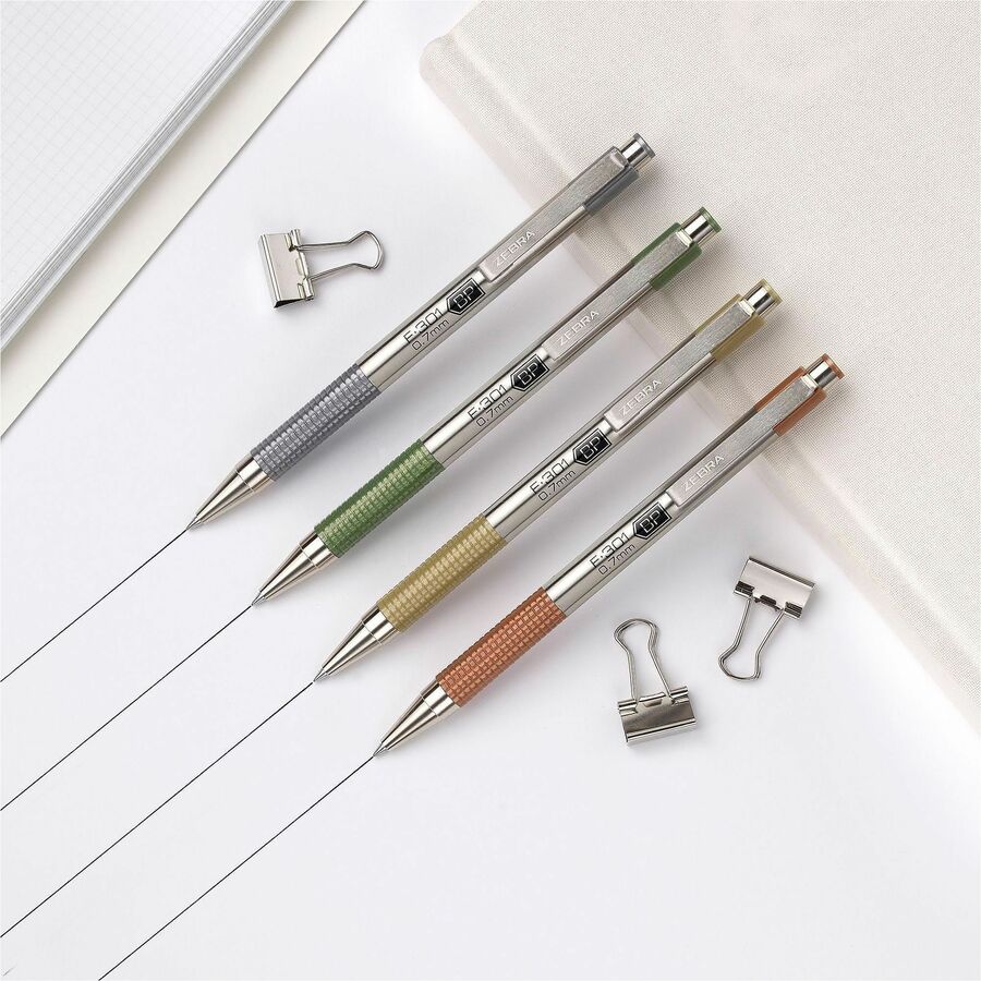 Image of Zebra Pen Signature 27304 F-301 EarthyTones Retractable Ballpoint Pens
