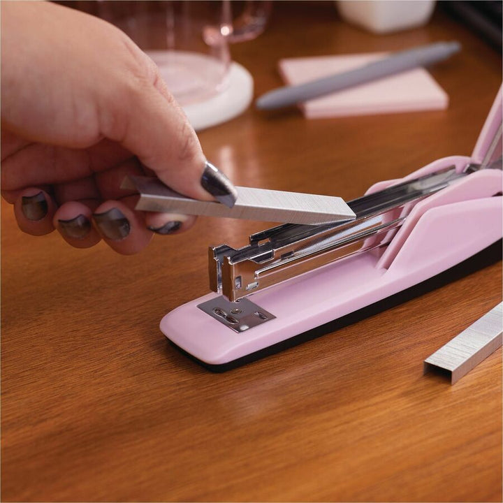 Image of Swingline 545 Standard Desktop Stapler, Staples Upto 20 Sheet, Blush Pink, 1 Each