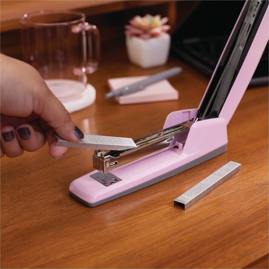Image of Swingline® 747 Business Full Strip Desk Stapler, 30 Sheet Capacity, Blush Pink
