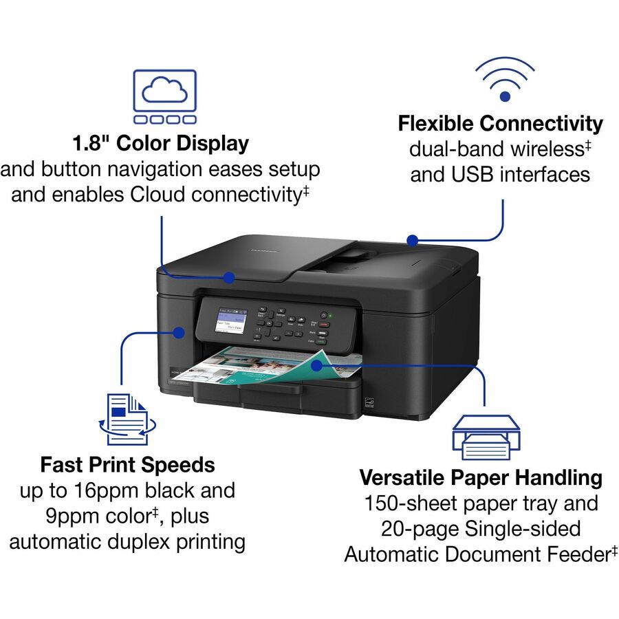 Image of Brother Work Smart MFC-J1360DW Inkjet Multifunction Printer