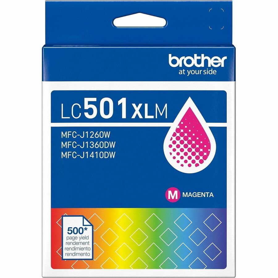 Image of Brother LC501XLMS High Yield Magenta Ink Cartridge (500 pages), 500 Pages, 1 Each