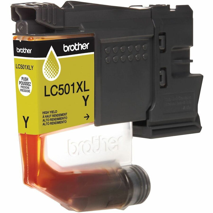 Image of Brother LC501XLYS High Yield Yellow Ink Cartridge (500 pages), 500 Pages, 1 Each