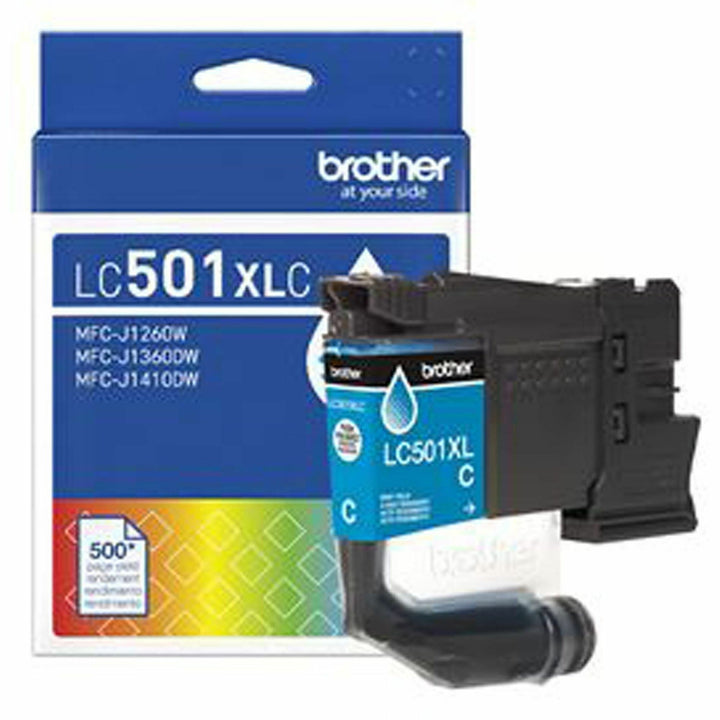 Image of Brother LC501XLC  Ink Cartridge, 500 pages, 1 Each