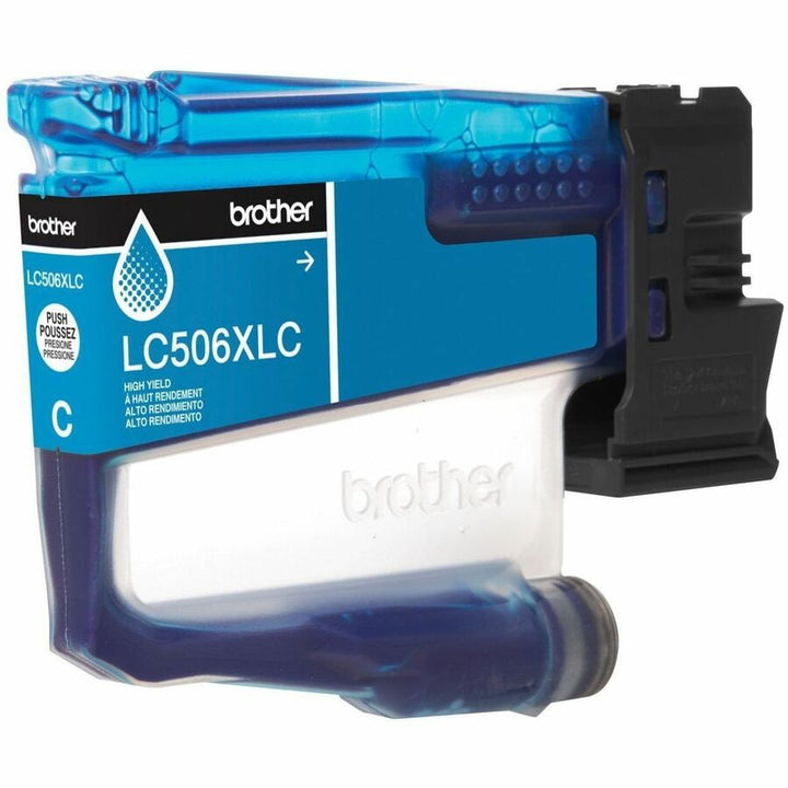 Image of Brother LC506XLCS LC506XLC High Yield Cyan Ink Cartridge, 1500 Pages, 1 Each