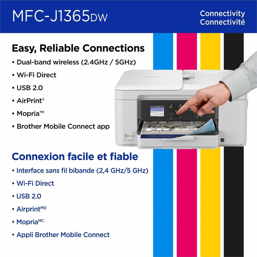 Image of Brother MFCJ1365DW Inkjet Multifunction Printer
