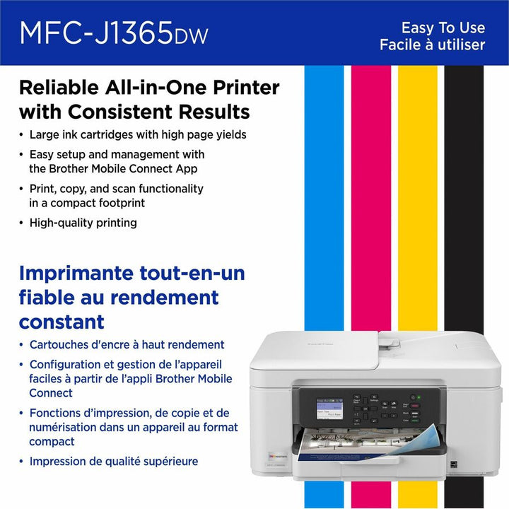 Image of Brother MFCJ1365DW Inkjet Multifunction Printer