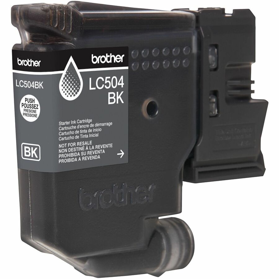 Image of Brother LC504BKS Standard Yield Black Ink Cartridge (600 pages), 600 Pages, 1 Each