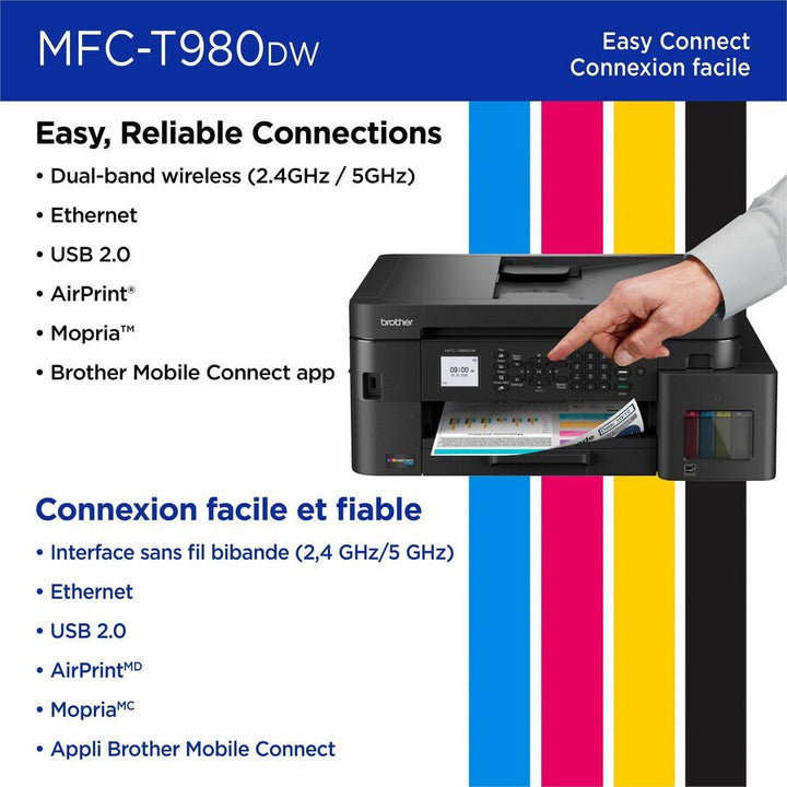 Image of Brother MFC-T980DW Inkjet Multifunction Printer