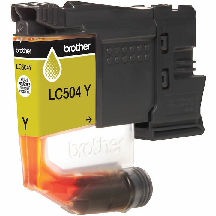Image of Brother LC504YS Standard Yield Yellow Ink Cartridge (500 pages), 500 Pages, 1 Each