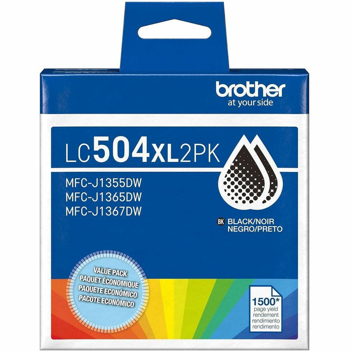 Image of Brother LC504XL2PKS Ink Cartridge, 3,000 pages, 2 / Pack