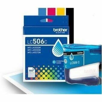 Image of Brother LC506CS Standard Yield Cyan Ink Cartridge (900 pages), 900 Pages, 1 Each