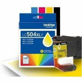 Image of Brother LC504XLY Ink Cartridge, 1,000 pages, 1 Each
