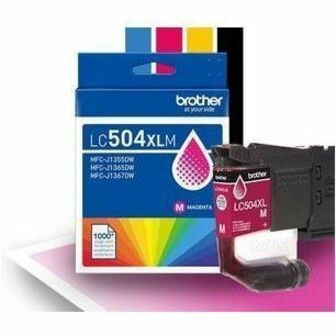 Image of Brother LC504XLMS High Yield Magenta Ink Cartridge (1,000 pages), 1000 Pages, 1 Each