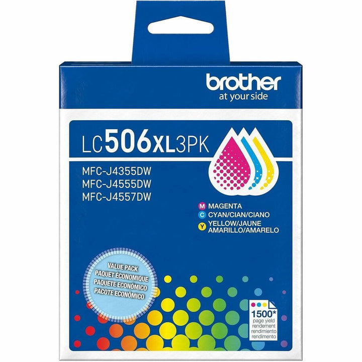 Image of Brother LC506YS LC506Y Standard Yield Yellow Ink Cartridge, 900 Pages, 1 Each