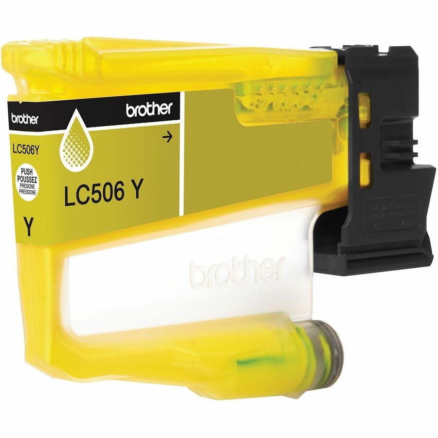 Image of Brother LC506YS LC506Y Standard Yield Yellow Ink Cartridge, 900 Pages, 1 Each