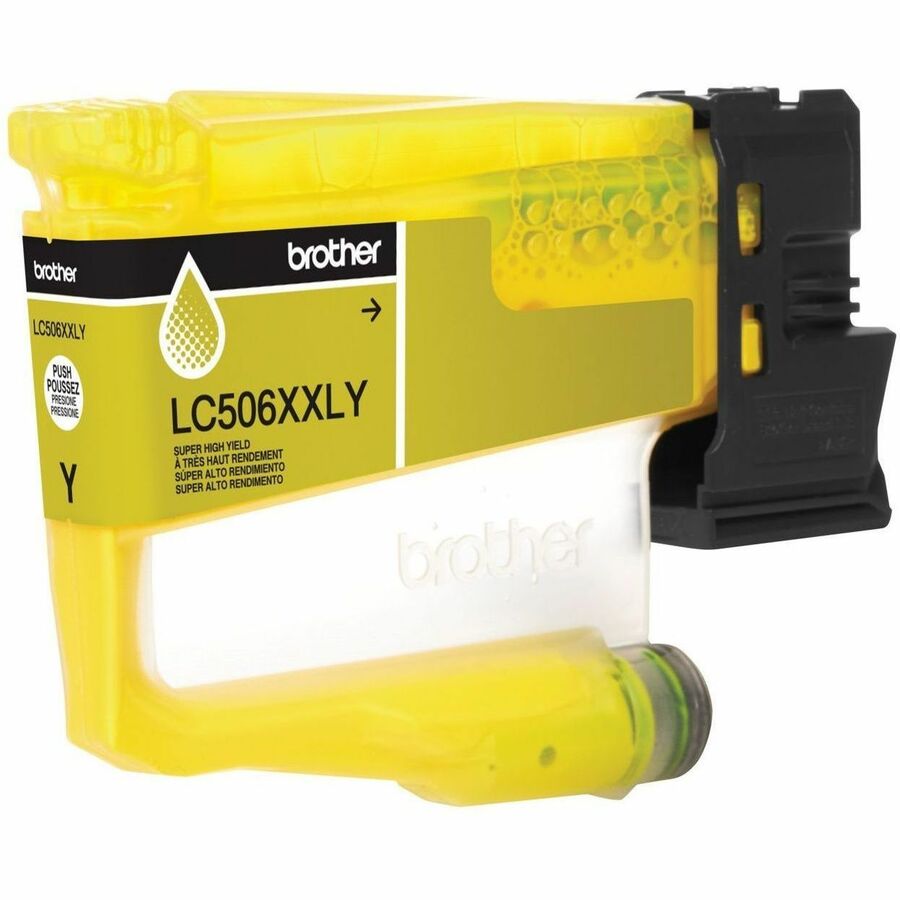 Image of Brother LC506XXLYS LC506XXLY Super High Yield Yellow Ink Cartridge, 2500 Pages, 1 Each