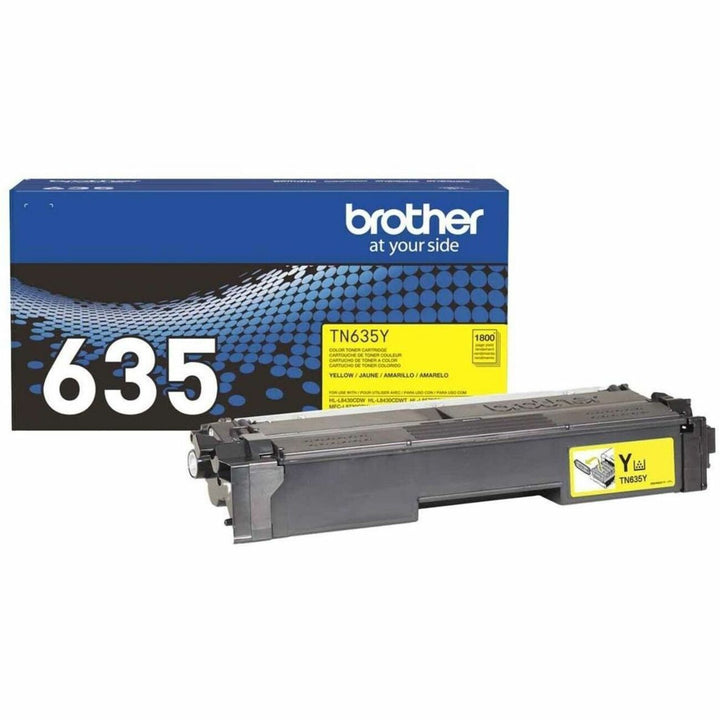 Image of Brother TN635Y Toner Cartridge, 1800 Pages, 1 Each