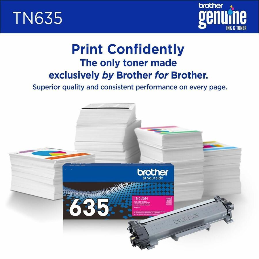 Image of Brother TN635M Toner Cartridge, 1800 Pages, 1 Each