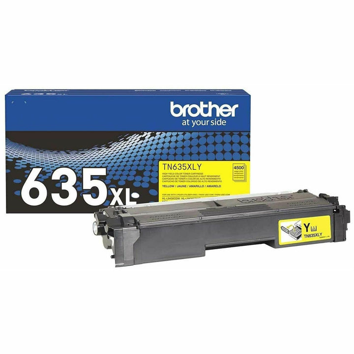 Image of Brother TN635XLY High Yield Toner Cartridge, 4,500 pages, 1 Each