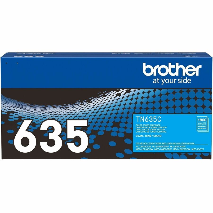 Image of Brother TN635C Toner Cartridge, 1800 pages, 1 Each