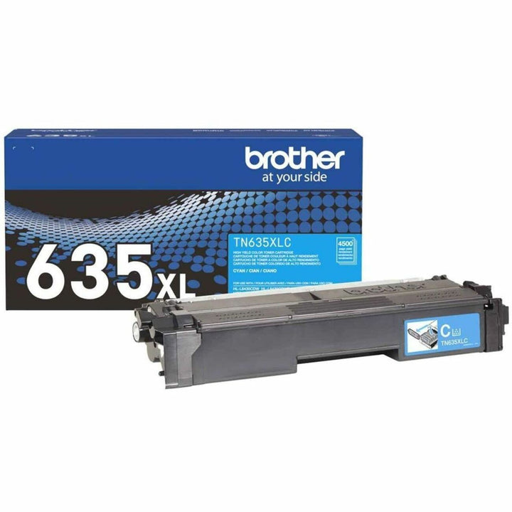 Image of Brother TN635XLC High Yield Toner Cartridge, 4500 pages, 1 Each