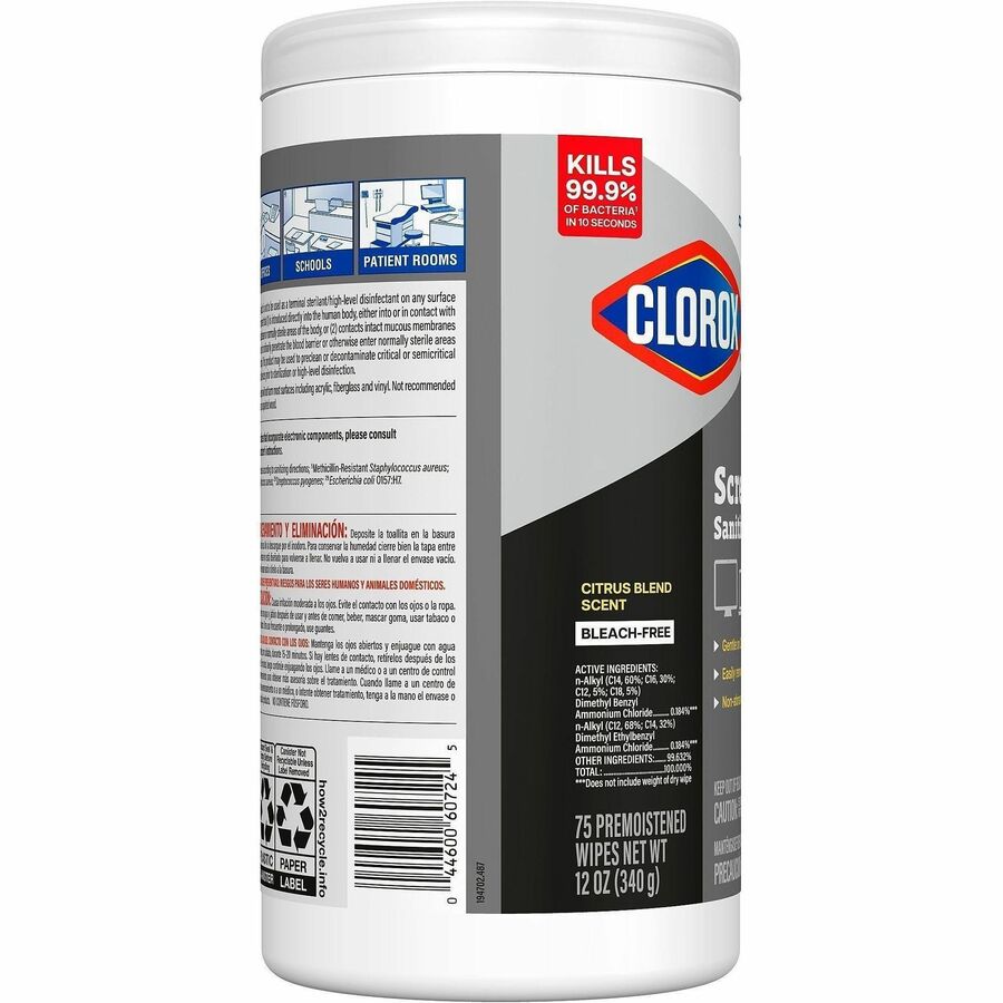 Image of CloroxPro 60724 Screen+ Sanitizing Wipes