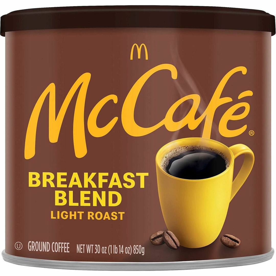 Image of McCafe 7152 BreakfastBlend Ground Coffee, Light, Ground, Can, Breakfast Blend, Kosher, 1 Each